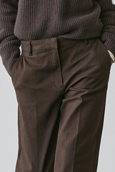 Massimo Dutti Straight fit pamuklu pantolon