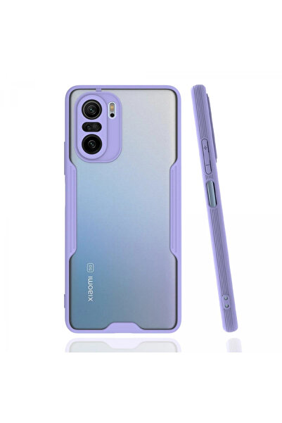 NewFace حافظة RDBYDN متوافقة مع هاتف Xiaomi Poco F3 من السيليكون البلاتيني (153055) - أرجواني