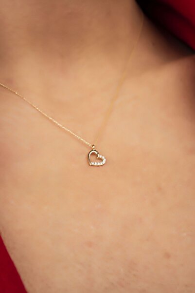 Altınaşkı Kalpli Hayalet Altın Kolye