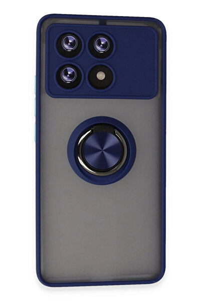 NewFace غطاء سيليكون متوافق مع هاتف شاومي بوكو X6 برو من RDBYDN مع حلقة مونتر...