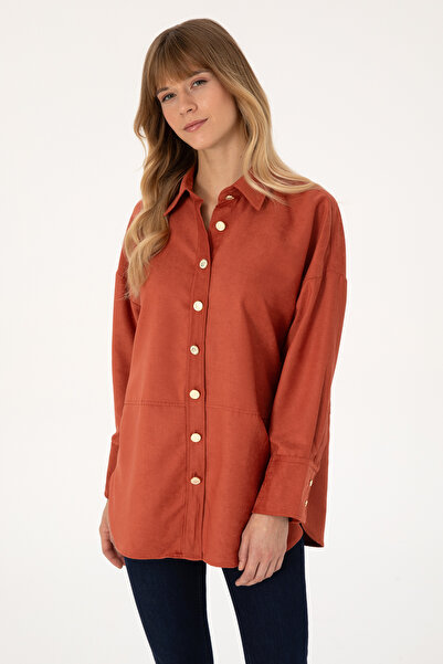 U.S. Polo Assn. Women's Dusty Rose Long Sleeve Shirt 50308740-Vr026