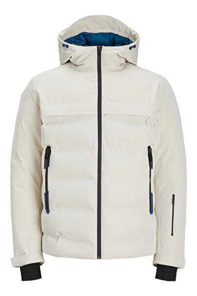 Jack & Jones Jack&Jones Tarwin Puffer Men's Beige Hooded Coat