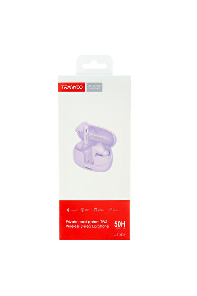 TRANYOO Wireless Stereo Earphones T-M26 - Lavender