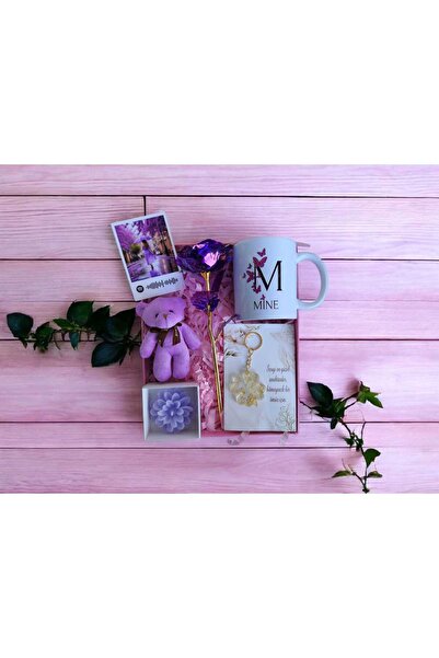 MARMORİ Marmori İsim Yazdırılabilir Kupa Sonsuzluk Gül Epoksi Anah. Kişiye Özel Fotograf &Mum Hediye Seti