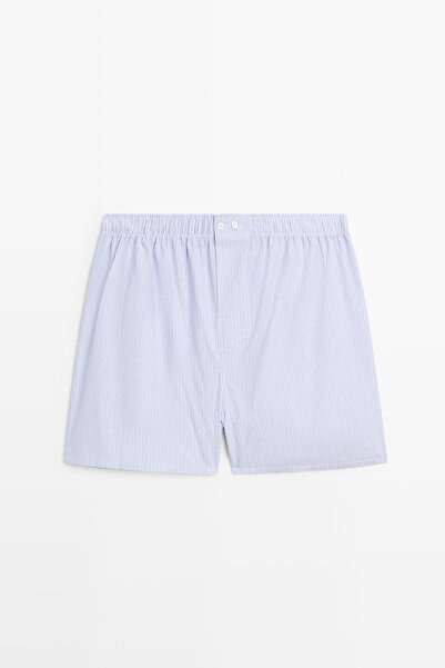 Massimo Dutti Çizgili %100 pamuklu boxer