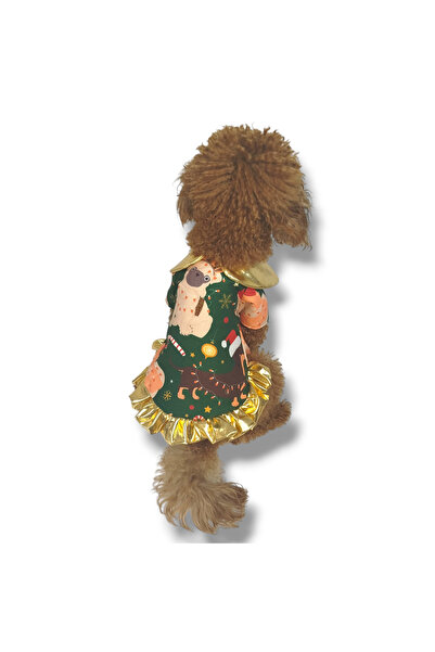 STE Dişi Köpek Elbisesi – Dore Fırfırlı – Şık ve Rahat