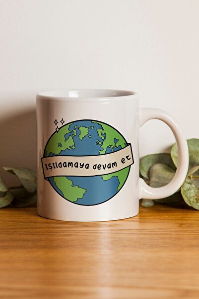 gavebutik كوب بطبعة شخصية كرتونية "Keep Shining"