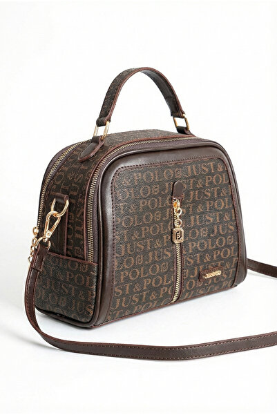 Just Polo حقيبة كتف نسائية أصلية مقاومة للماء مناسبة للاستخدام اليومي 7010 حجر