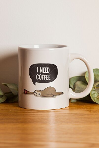 gavebutik كوب مطبوع عليه عبارة "I Need Coffee" - هدية عيد الحب