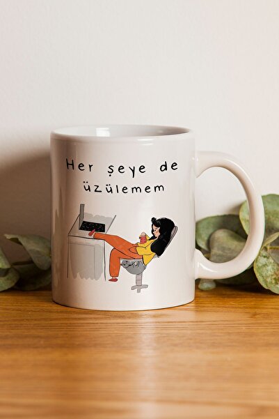 gavebutik Mug with "I Can'T Sad Anything" Print - Valentine's Day Gift