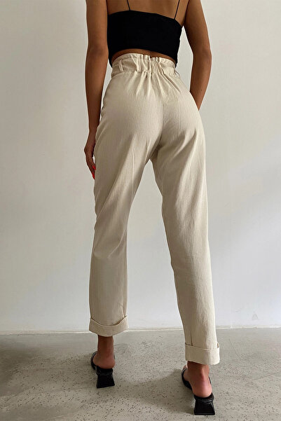 Lady Pixie Лляні штани з подвійними штанинами та еполетами