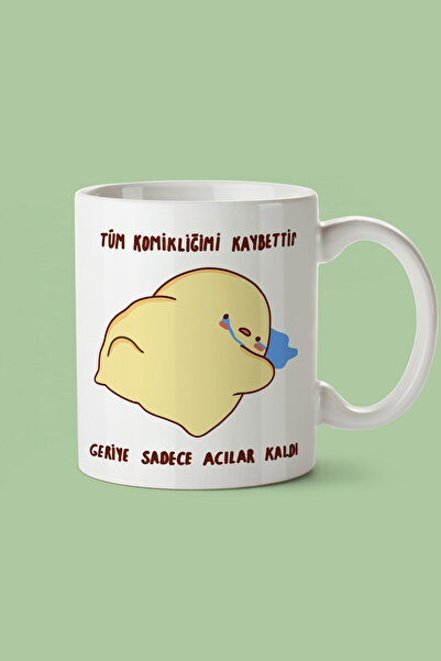 gavebutik I Lost All My Funny Got Pain Back" Cartoon Character Printed Gift Mug Cup