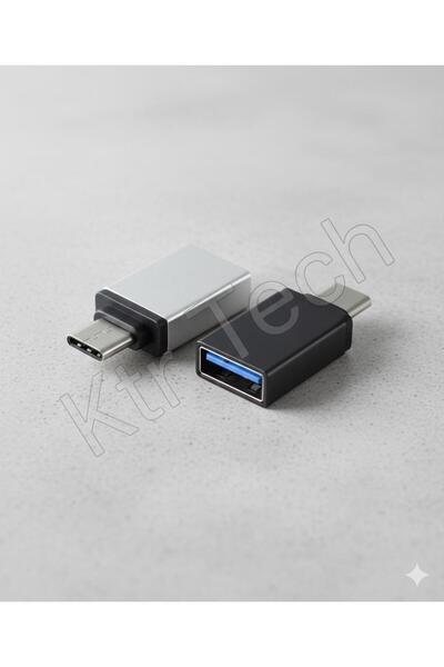 KTR TECH Type-c To Usb 3.0 (YÜKSEK HIZLI) Veri Aktarımı Otg Çevirici Dönüştürücü Adaptör Kutulu