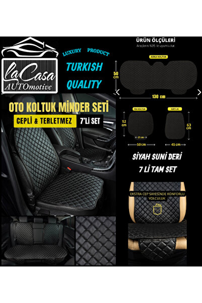 la casa Ergonomic, Orthopedic, Artificial Leather Quilted Luxury Lacasa Auto ...