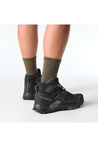 Salomon X Ultra 5 Mid GTX Gore-Tex ® Pánské outdoorové boty Patika Tırmanış ČERNÉ