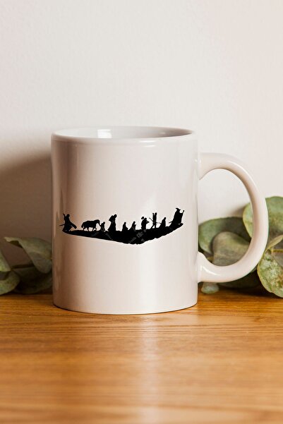 gavebutik كوب هدية مطبوع عليه صورة ظلية لورد أوف ذا رينجز