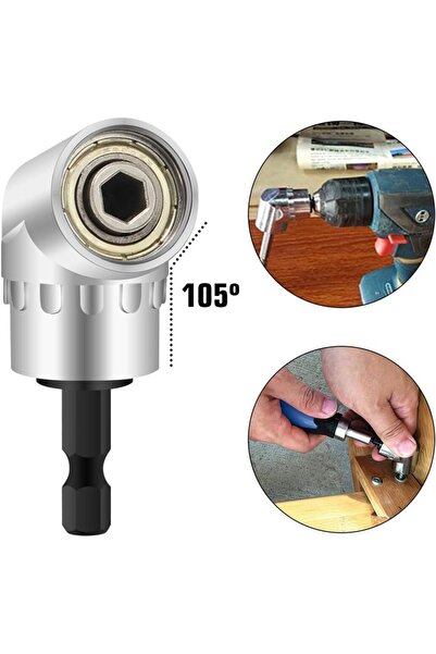 OEM Set de 2 adaptoare de șurubelniță cu unghi de 105 grade, 6,35 mm