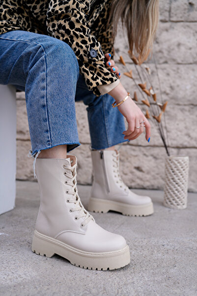 Saks Gardrop μπλε κοβαλτίου Μπότες με χοντρή σόλα με φερμουάρ στο πλάι Αδιάβροχες μπότες & μποτάκια με κορδόνια