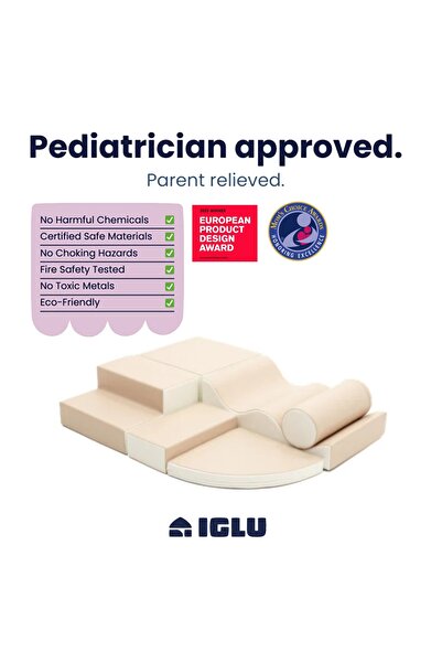 IGLU Soft Play Set de joaca Explorer - Beige/White
