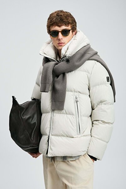 Kids Club Shoes Lufian 112120250 Tommy Goose down Men's Coat Stone