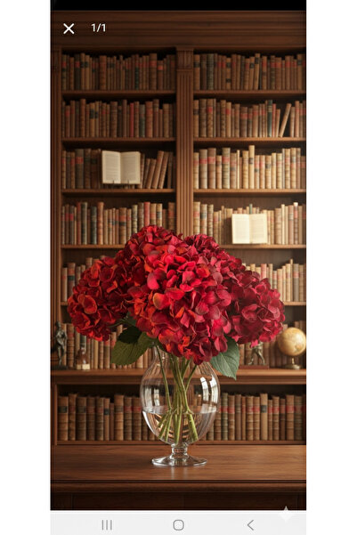 yapay çiçek evi 1 قطعة 5 فرع بوردو الاصطناعي الفاخرة الكوبية ديكور المنزل زهر...