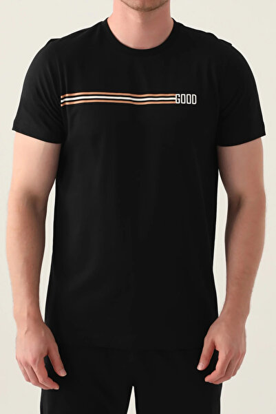 Arnetta Καλό μαύρο ανδρικό σετ πιτζάμες