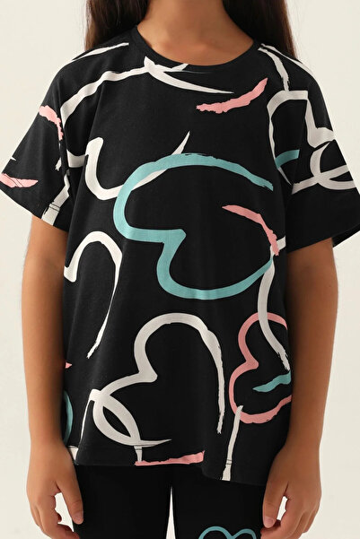 Rolypoly Σετ βερμούδα για κορίτσι Heart Black