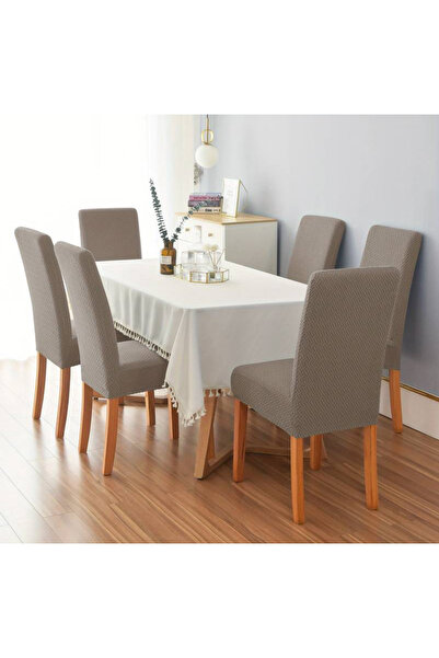 ÖZMAKAN 6 قطع من المنك - أغطية كراسي عالية الجودة وقابلة للغسل