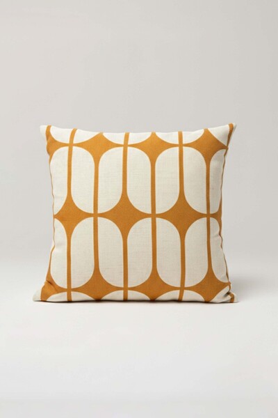 viki concept Κεχριμπαρένιο Πλέγμα – Πορτοκαλί Λευκό Bauhaus Με σχέδιο Θήκη δι...