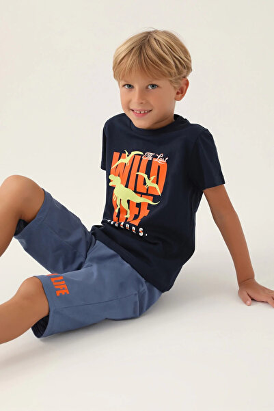 Rolypoly Boy's capri set - navy blue