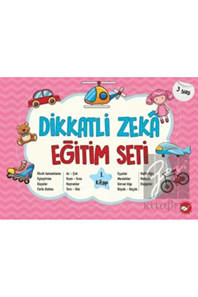 Beyaz Balina Yayınları DİKKATLİ ZEKA EĞİTİM SETİ 1. KİTAP (3 YAŞ)