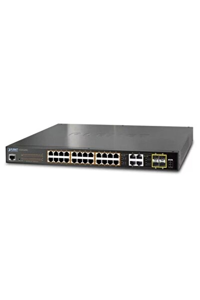 Planet GS-4210-24P4C Gigabit Switch, 24-Port PoE, 4 x SFP