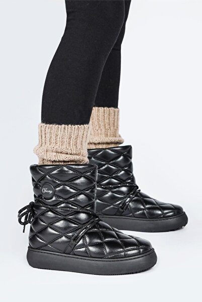 Jump 60214 Unisex Παιδικές Μπότες Χιονιού ΜΑΥΡΟ