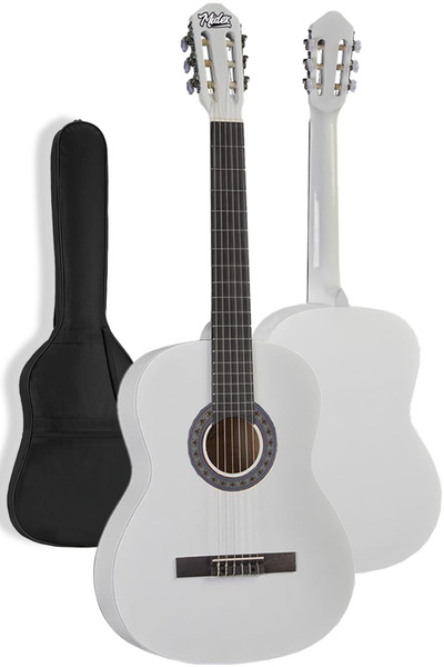 Midex Cg-270wh Beyaz Renk Klasik Gitar 4/4 Yetişkin Boy Sap Ayarlı Full Set