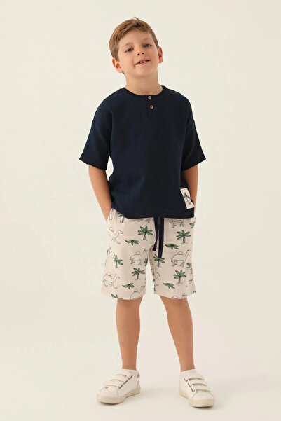 Rolypoly BOY'S BERMUDA SUIT - NAVY BLUE