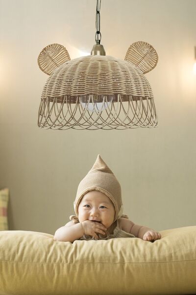 Belkıs Rattan Rattan, Bambu, Hasır Sarkıt Avize Tavşan, Ayı Kulak Çocuk Odası...