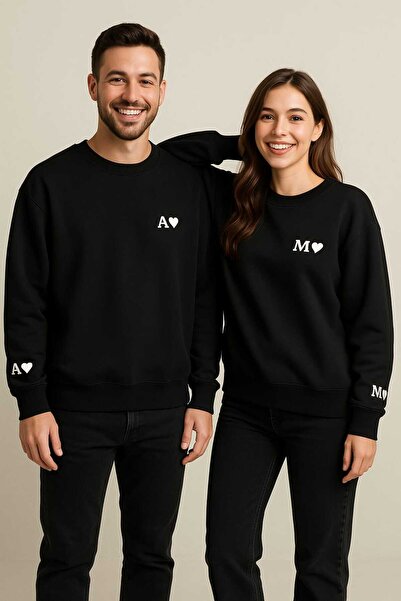 LiyAdaCo Oversize Sevgili Çift Kombini Sevgililer Günü Hediyesi Kişiye Özel H...