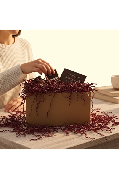 Store Bordo Zikzak Kırpık Kâğıt