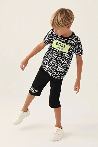 Rolypoly Boy's capri set - black