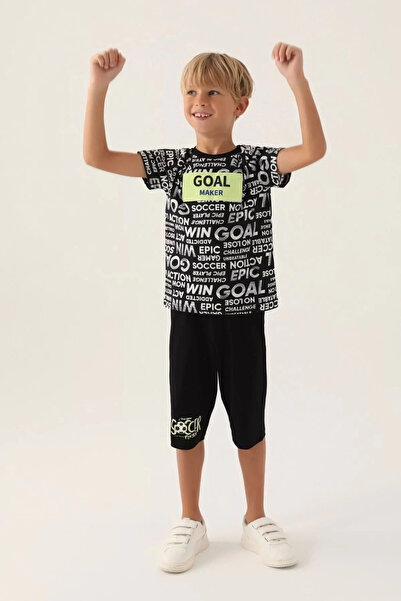 Rolypoly Boy's capri set - black