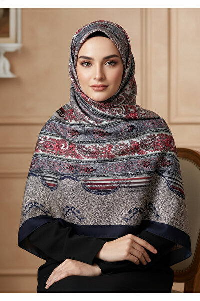 POLO CRAFT شال نمط شريط عرقي ناعم