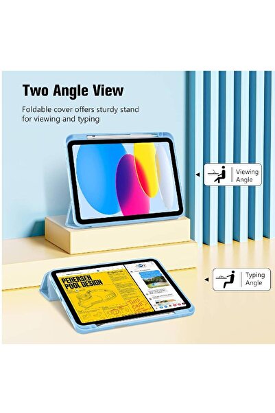 HYX iPad Case for iPad (A16) 11th Gen 11" (2025) & iPad 10th Gen 10.9" (2022) - Light Blue