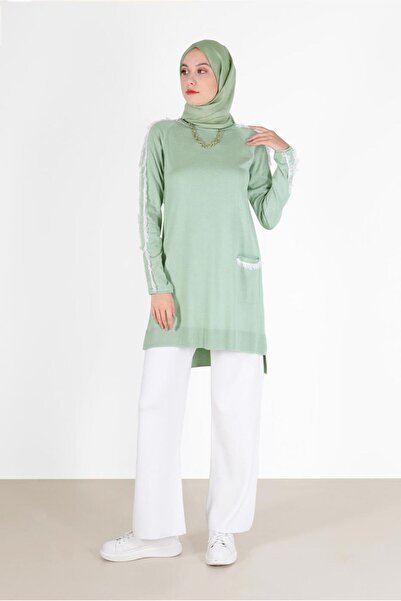 Alvina POCKET DETAIL TASSELED KNITWEAR TUNIC 42030
