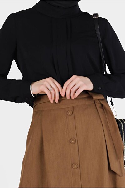 Alvina ZIPPERED BLUZ WITH FRONT SEAM DETAIL 42284