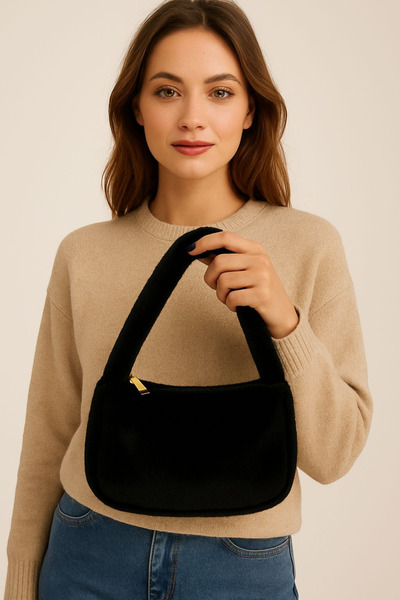 Sofia Women's Plush Daily Hand and Shoulder Bag