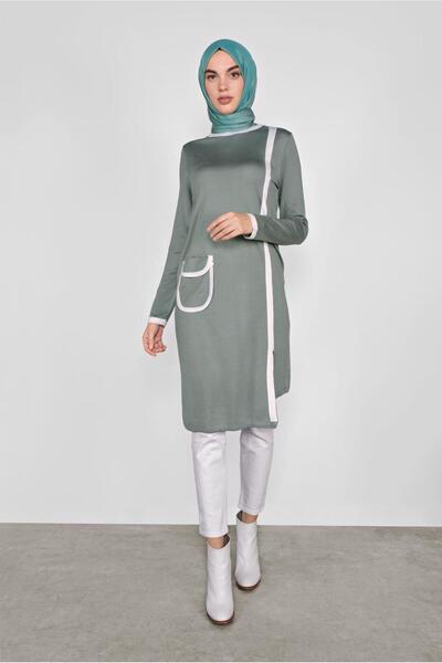 Alvina Pocket Detailed Knitting Tunic 41013