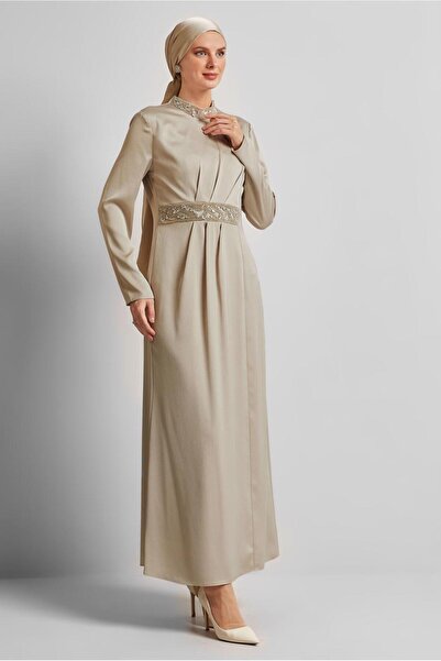 Alvina Stone Detailed Evening Dress 45321