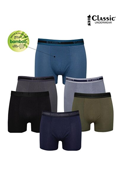 top classic underwear TOP CLASSİC 6’LI NEFES ALAN BOXER