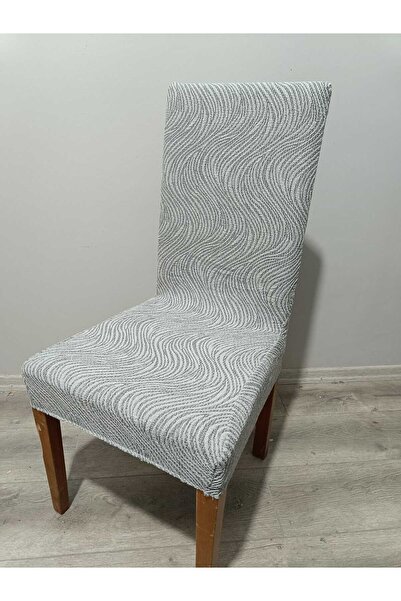 BASHTUGH TİCARET غطاء كرسي قابل للتمدد بنمط شريط مرن من قماش الجاكار غطاء كرس...