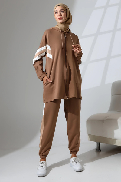 Mihran Butik طقم رياضي نسائي مريح - قاعدة وأعلى من القطن الممشط الموسمي